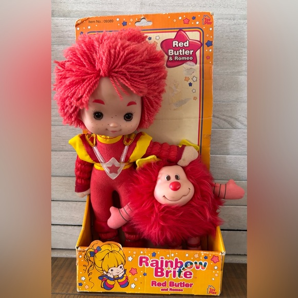 Rainbow Other - Rainbow Red Butler & Romeo Plush Doll Set - Red and Yellow Accents 2003